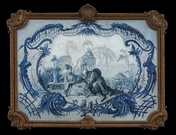 18th-century painting “The Gallant Chinese” by François Boucher, France, 1742.