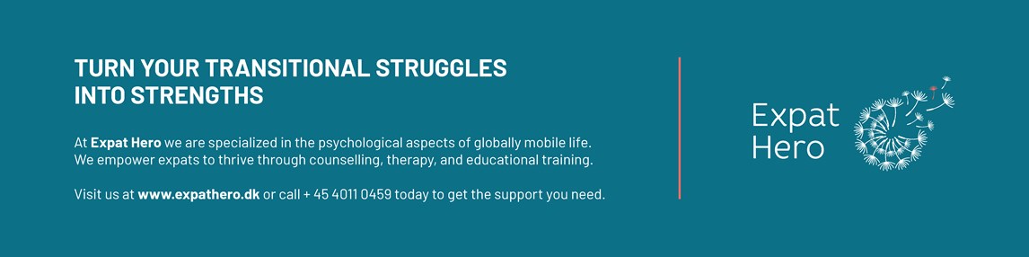 Text on image reads: “Turn your transitional struggles into strengths – Expat Hero.”